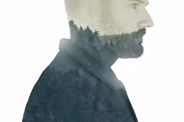 Photoshop Kaksoisvalotus: Tehoste luovaa henkilökuvaa varten kahdesta valotuksesta.