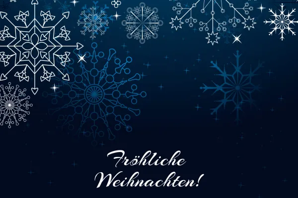 Wintermotive und Illustrationen für Weihnachten: Beispiel Glückwunschkarte