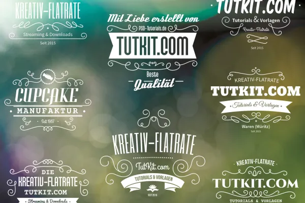 Efekty typograficzne i wzory kaligraficzne.