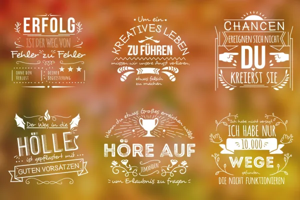 Efekty typograficzne i wzory kaligraficzne.