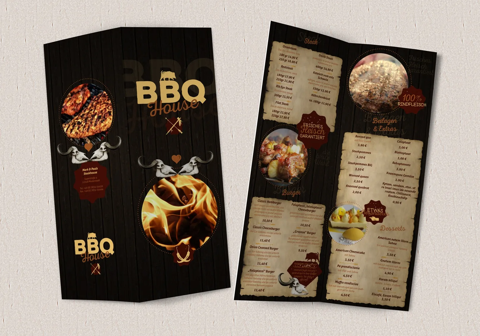 Šablony menu ke stáhnutí pro úpravy v programu InDesign.
