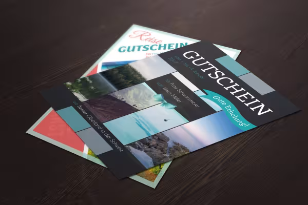 Modèles de bons cadeaux à personnaliser sur Word et Photoshop, au format DOCX et PSD.