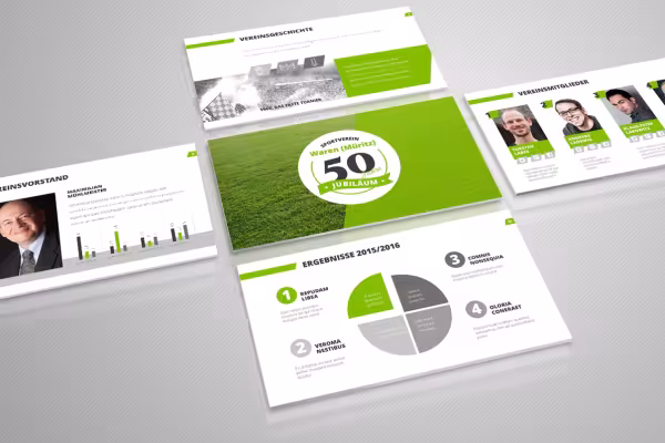 Professionelt PowerPoint-skabelon til vellykkede præsentationer