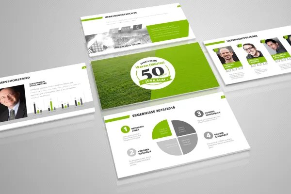 Professionaalne PowerPoint-mall edukate esitluste jaoks