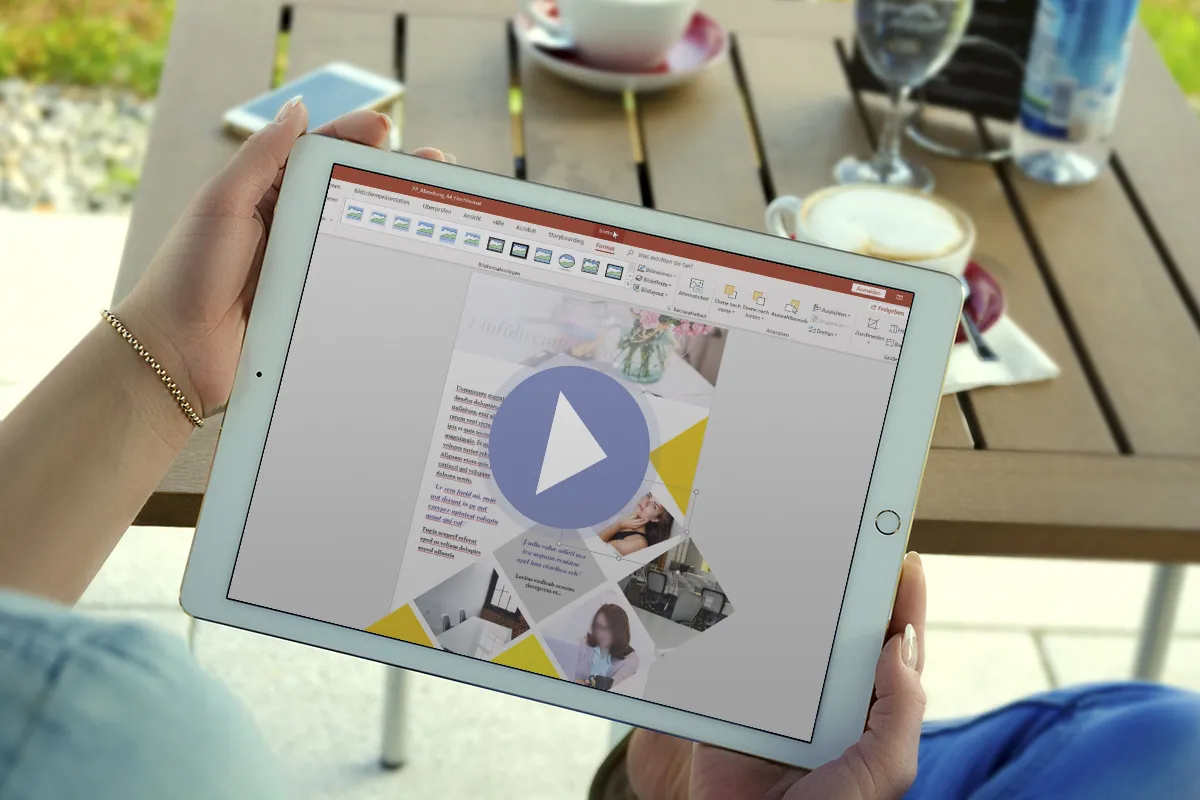 PowerPoint-Tutorial: Vorlage für eine Abizeitung bearbeiten