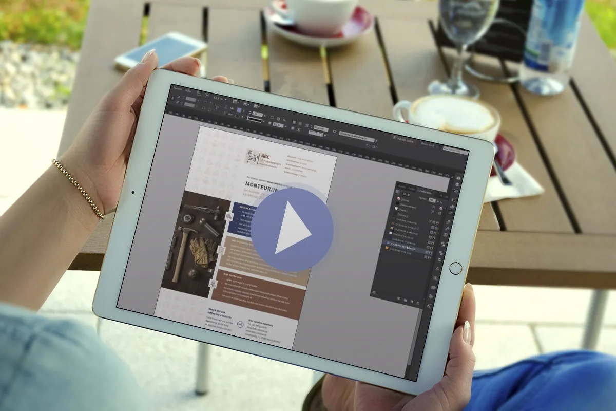 InDesign-ohje: Näin muokkaat työpaikkailmoitusten ja mainosten malleja.