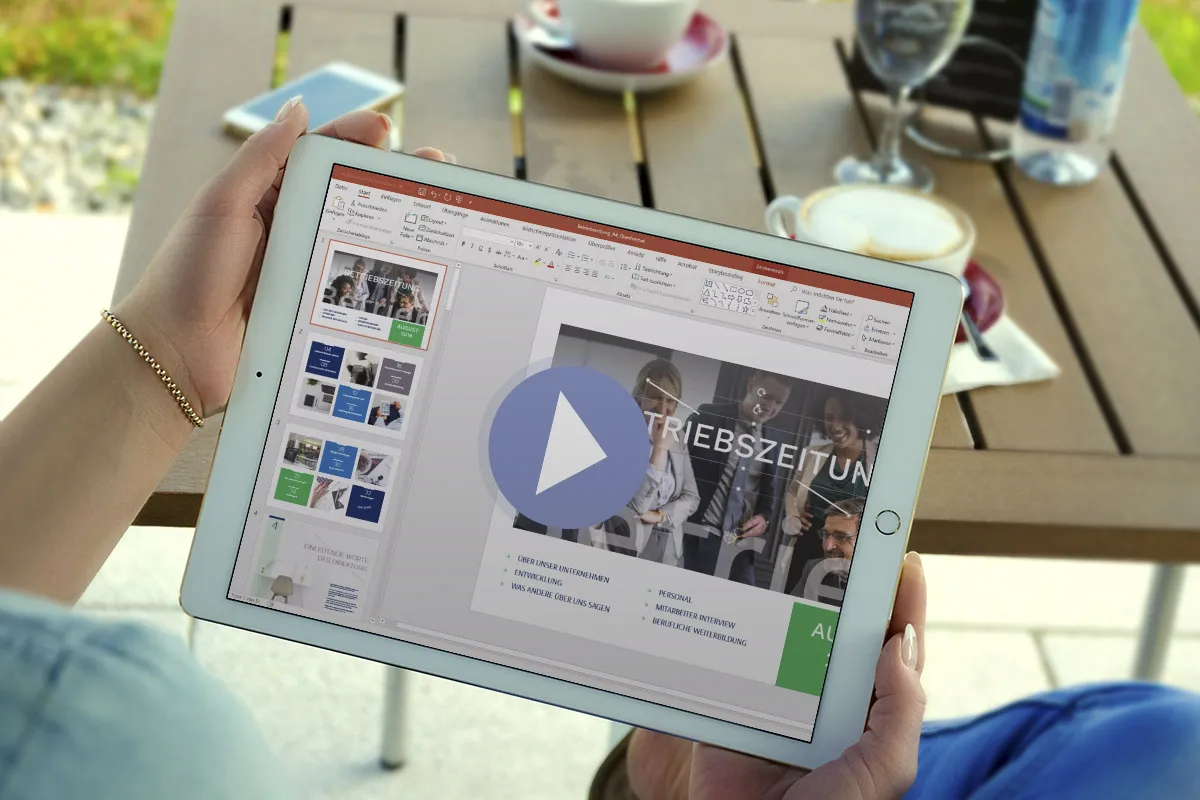Οδηγίες για το PowerPoint: Επεξεργασία εφημερίδας εργαζομένων