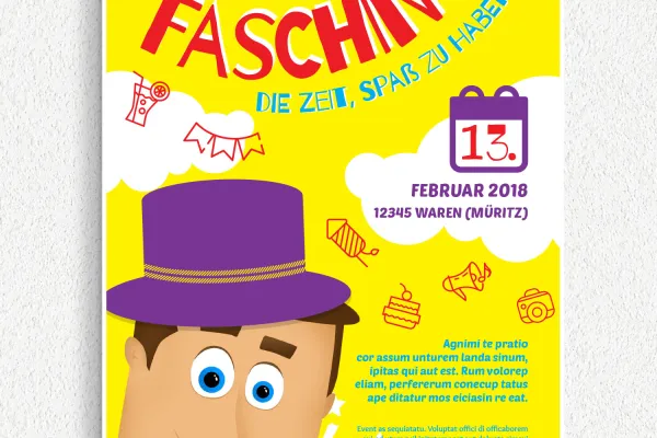 Affiches, flyers et posters pour le carnaval, le carnaval et le carnaval.