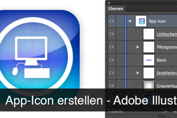 Beispielbild aus der Einführung in Adobe Illustrator, Grundlagen lernen: App-Icon