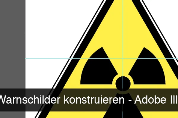 Przykładowe zdjęcie z wprowadzenia do programu Adobe Illustrator, ucząc podstaw: znaki ostrzegawcze