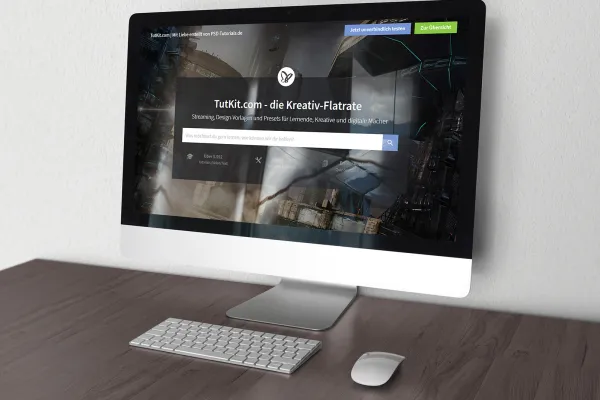 Photoshop-Mockup för digitala designer: Monitor