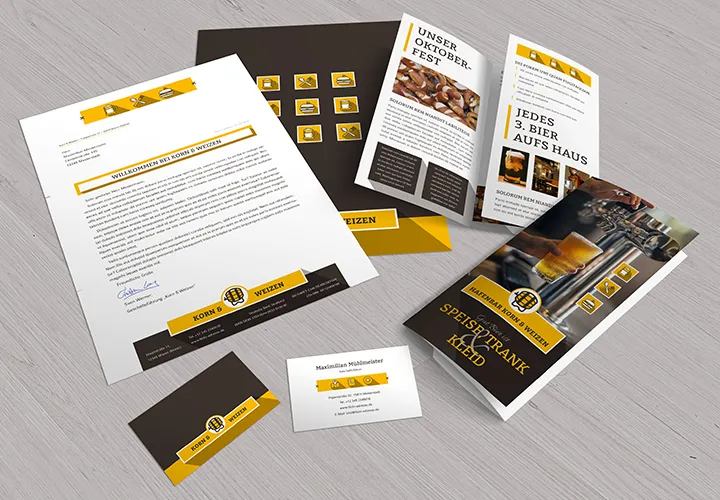 Photoshop-mockups til flyers, plakater, visitkort, bog & Co - Volumen 1.