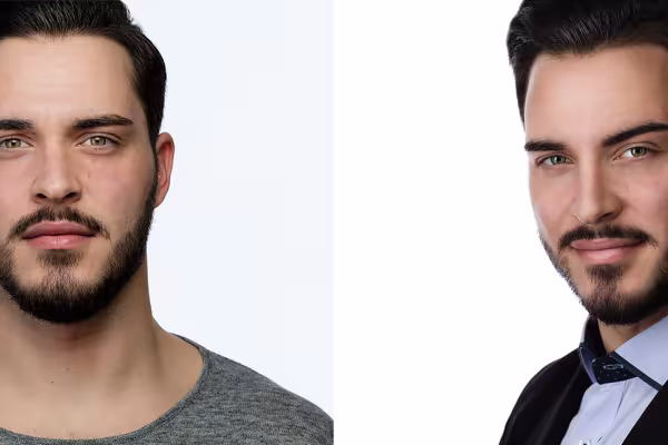 Ritratto di un uomo dal tutorial sulla fotografia di headshot