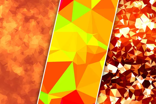 Polygons in orange