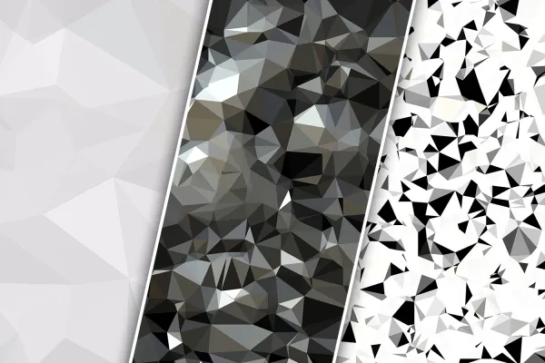 Polygon background in black
