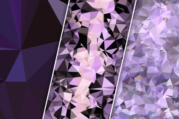 Low Poly Wallpapers in Violett