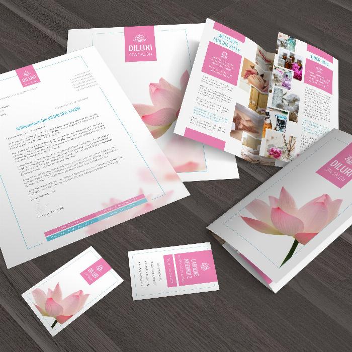 Templates for advertising hairdressers & wellness: business cards, flyers & designs