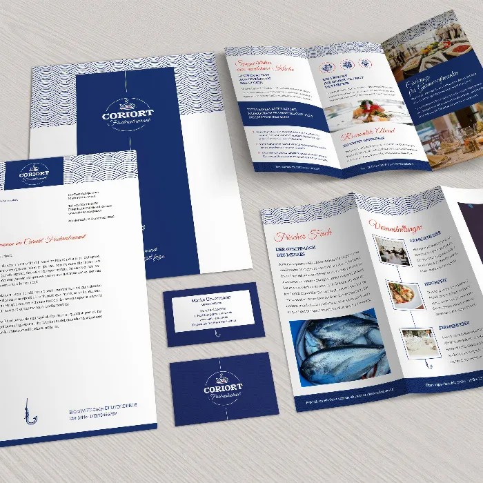 Sjablonen: visitekaartjes, flyers & ontwerpen voor restaurant, café en bakkerij.