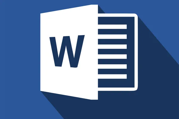 MS Word -kuvake Word-kurssin perusteiden oppimisen havainnollistamiseksi.