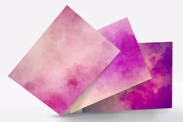 Watercolor background variations in pink