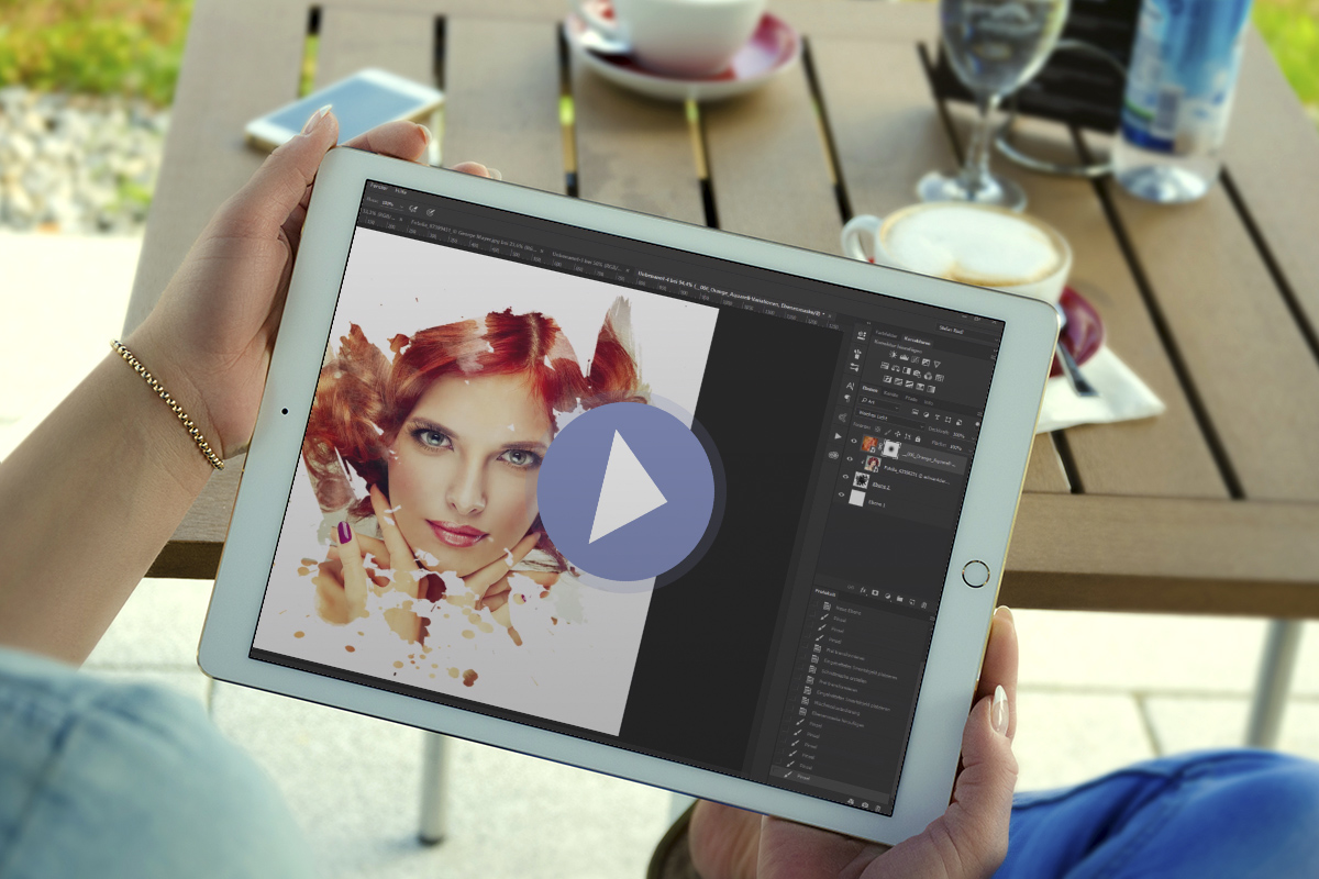 Photoshop tutorial: How to use the watercolor textures