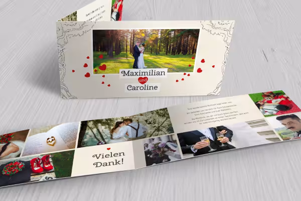 Thank you card for the wedding