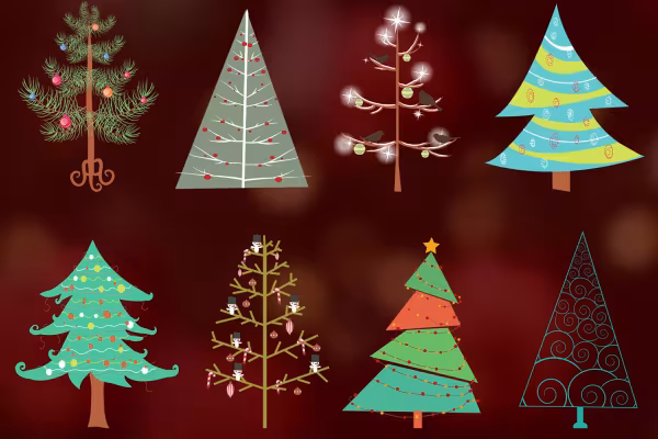 Vintermotiv för jul och nyårsafton