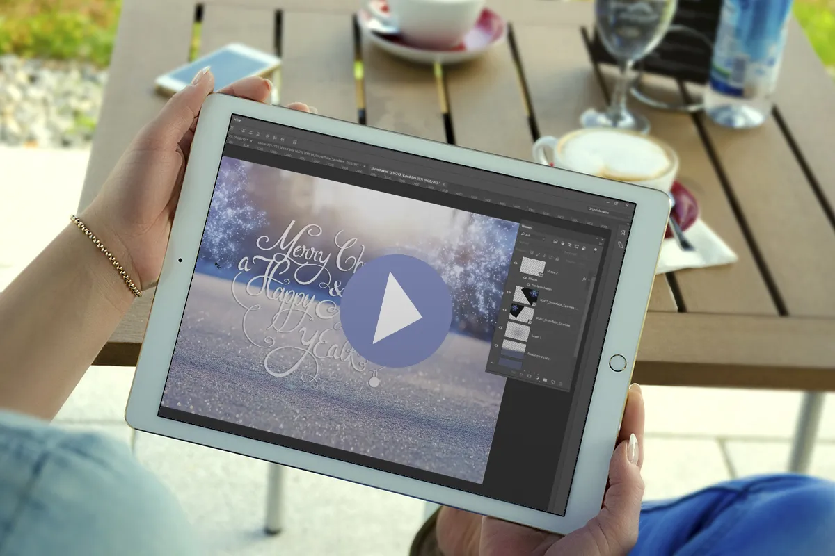 Photoshop tutorial: Tips and tricks for using the snowflake images