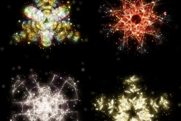 Star images and star backgrounds for glitter effects