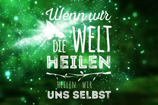 Lettering in front of a glitter background