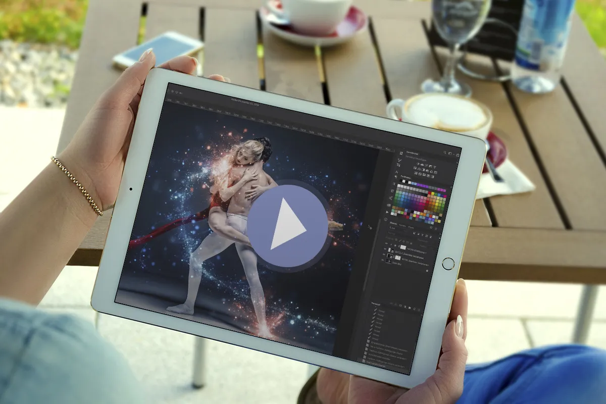 Video instructions: How to use the glitter images