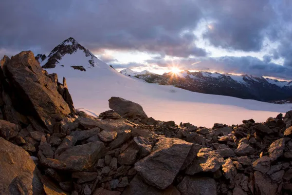 Bergfotografie: Spitze eines Berges