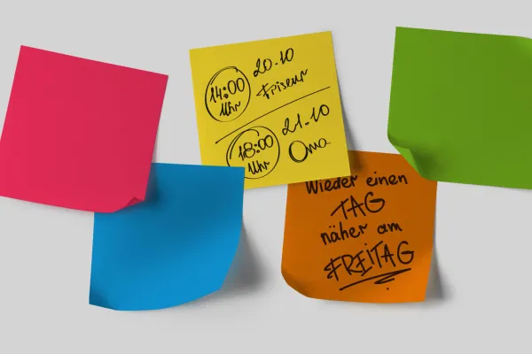 Post-its on the wall