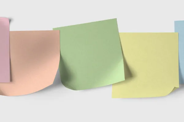 Post-its and sticky notes: images as photorealistic templates