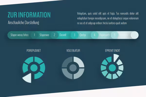 Designmall för en infografik