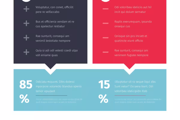 Designmall för en infografik