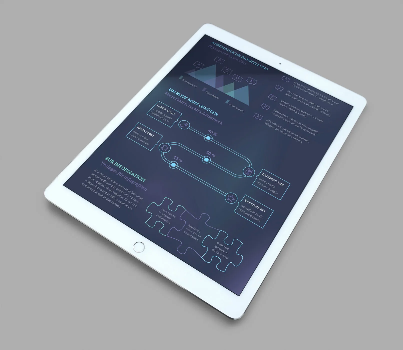 Design-Vorlagen für Infografiken