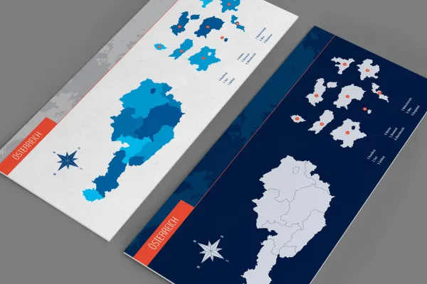Mapy wektorowe: Austria (przykład)