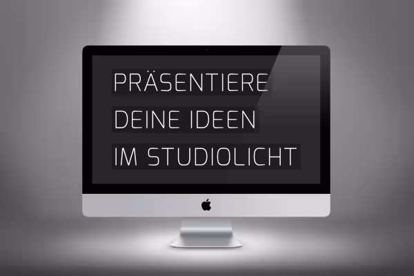 Spotlight-bild med monitor