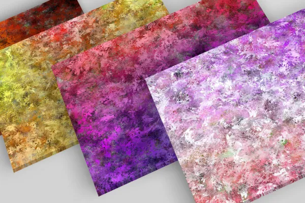 Colorful backgrounds made of oil paints in different colors