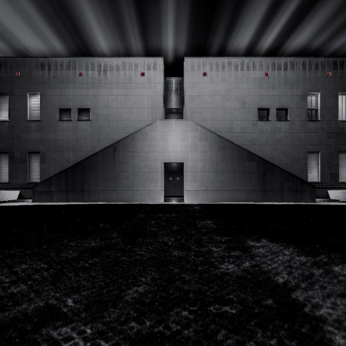 Zwart-wit beeldbewerking in Photoshop: architectuurfoto