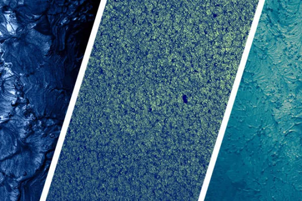 High-resolution textures: acrylic paints and varnishes