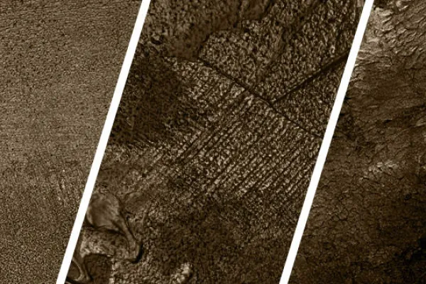 High-resolution textures: acrylic paints and varnishes