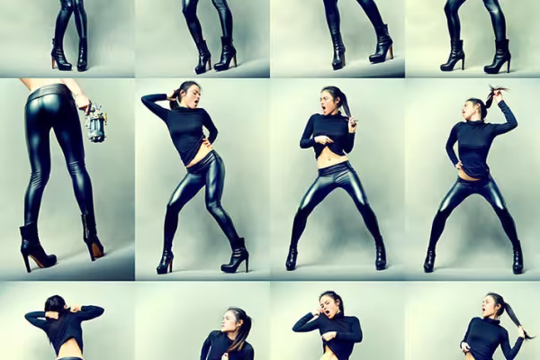 One model, hundreds of poses: You will receive numerous tips on posing during the training.