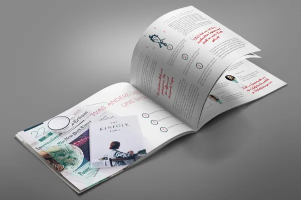 Mockup für ein Magazin