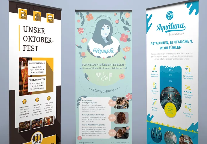 Roll-up Design-Vorlagen: Überragendes gestalten