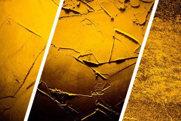 High-resolution wall and masonry textures in yellow