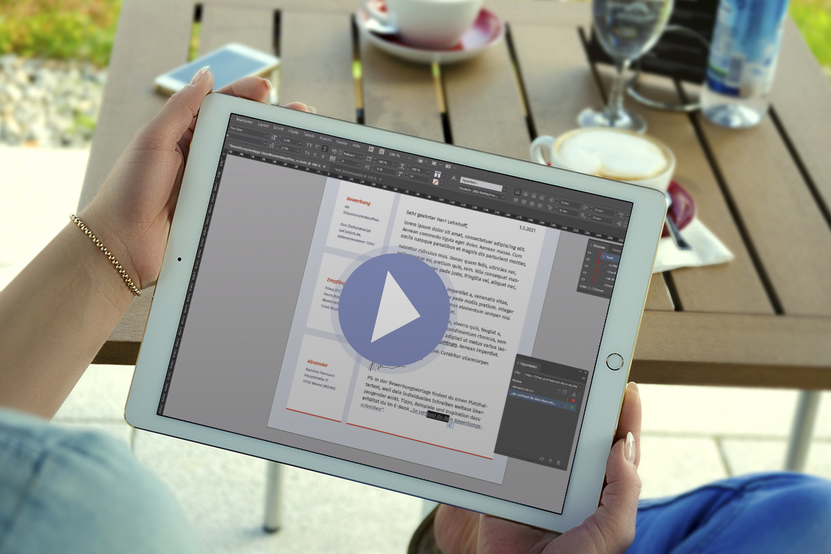 InDesign-veiledning: Rediger malen for søknad som salgsmedarbeider innen detaljhandel