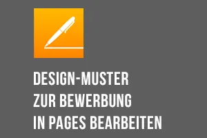 Pages-Anleitung: Vorlage zur Bewerbung als Kauffrau/Kaufmann im Einzelhandel bearbeiten