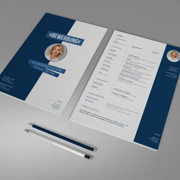 Bewerbung Mediengestalter/-in: kreatives Design-Muster